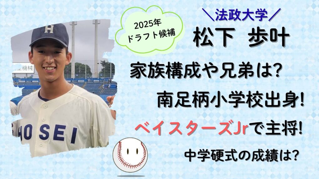 松下歩叶の家族や兄弟、小学校・中学時代についての記事タイトル