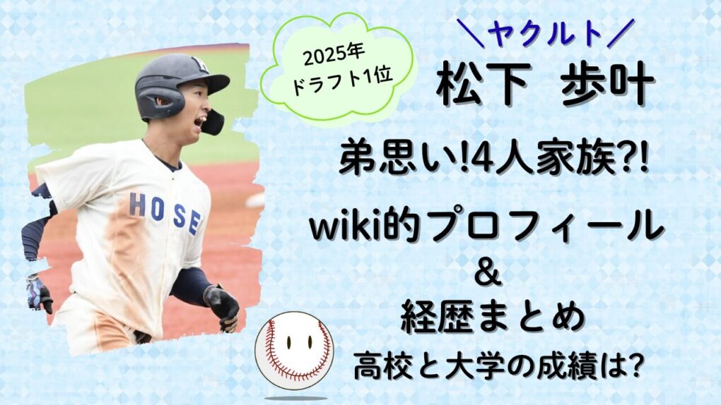 松下歩叶は弟思い・家族・wiki的プロフィール経歴まとめの記事タイトル