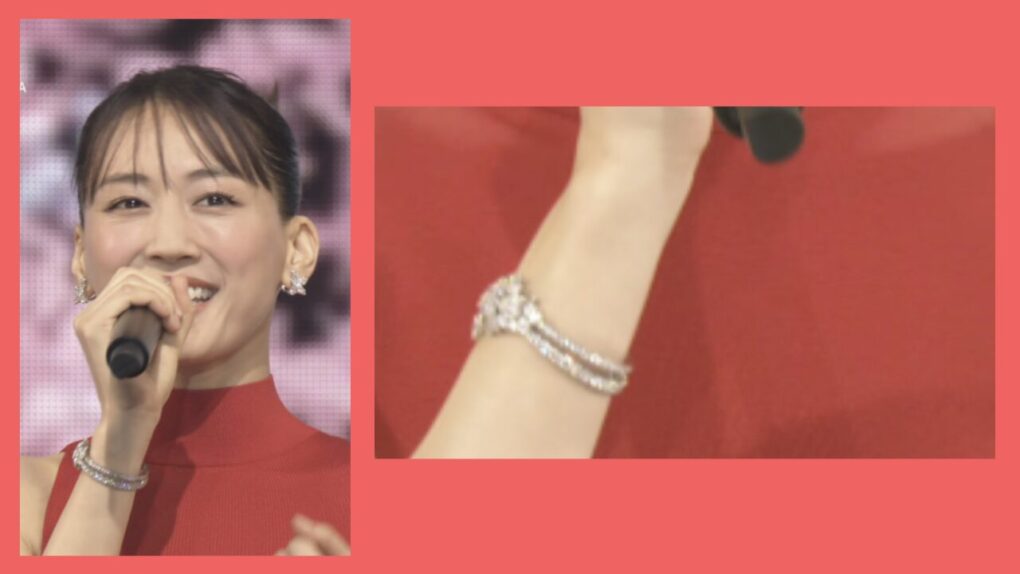 紅白2025で綾瀬はるかが身につけていたアクセサリー・ブレスレット