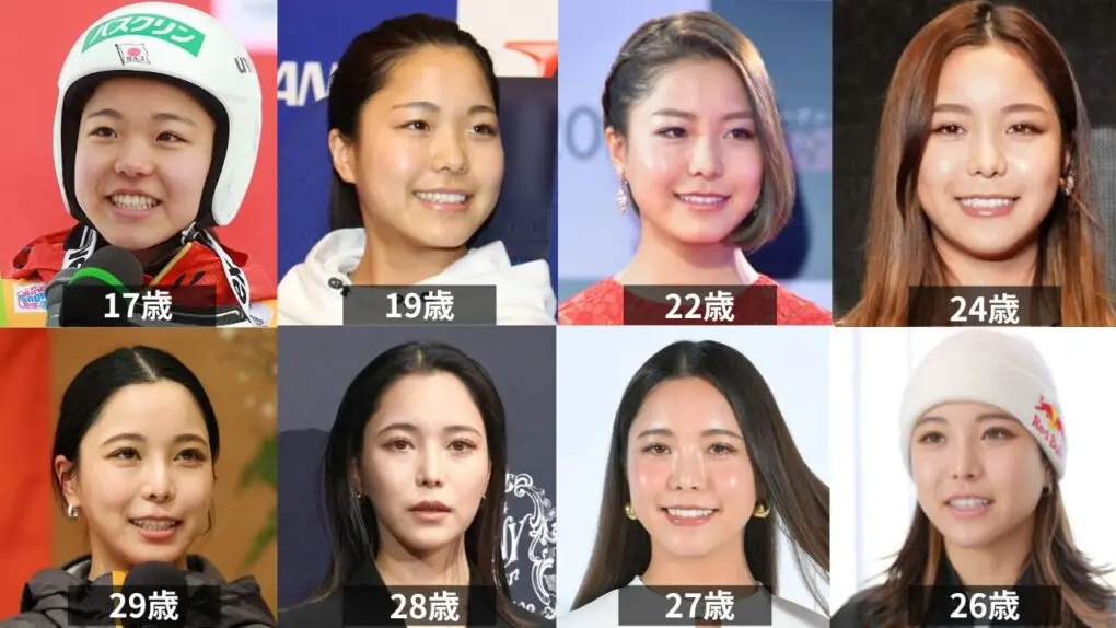 高梨沙羅さんの10代から2026年現在の顔(時系列画像比較)